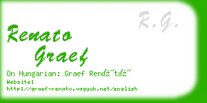 renato graef business card